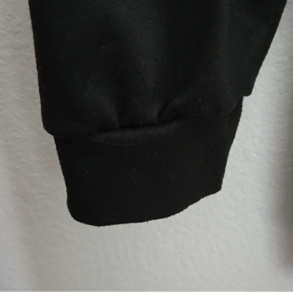 PINK VS Pullover Colorblock Cheetah Hoodie Blk & Gray - Picture 6 of 8